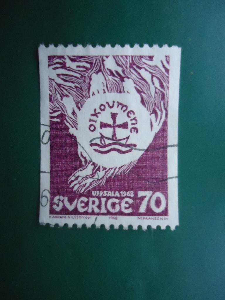 1968 г.  Дания  гаш. без клея.