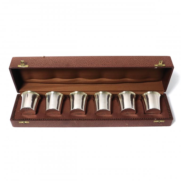 Серебряные стопки, 6 шт. Швеция, 1941 год