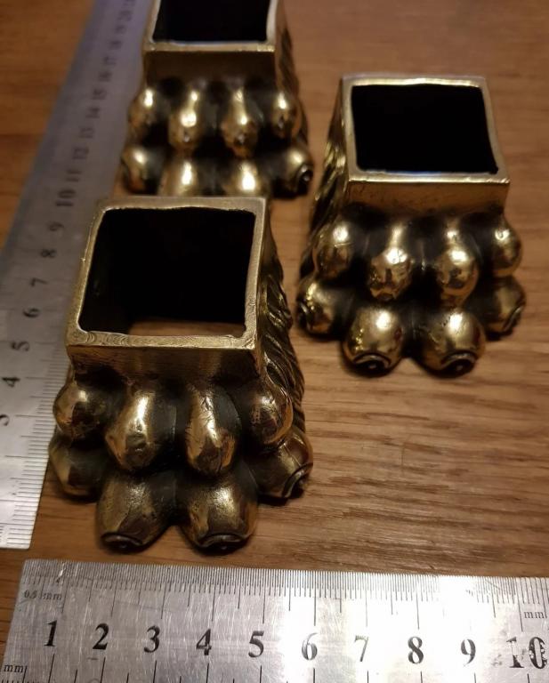 ☞ Ножки. 2шт. Накладка. Декор. Фурнитура. На стол, мебель, часы. Н01 ☜