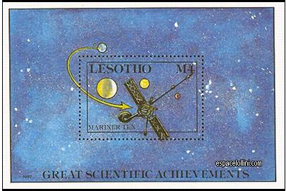 Лесото космос 1987 M: Block 41 Венера Меркурий Маринер-10