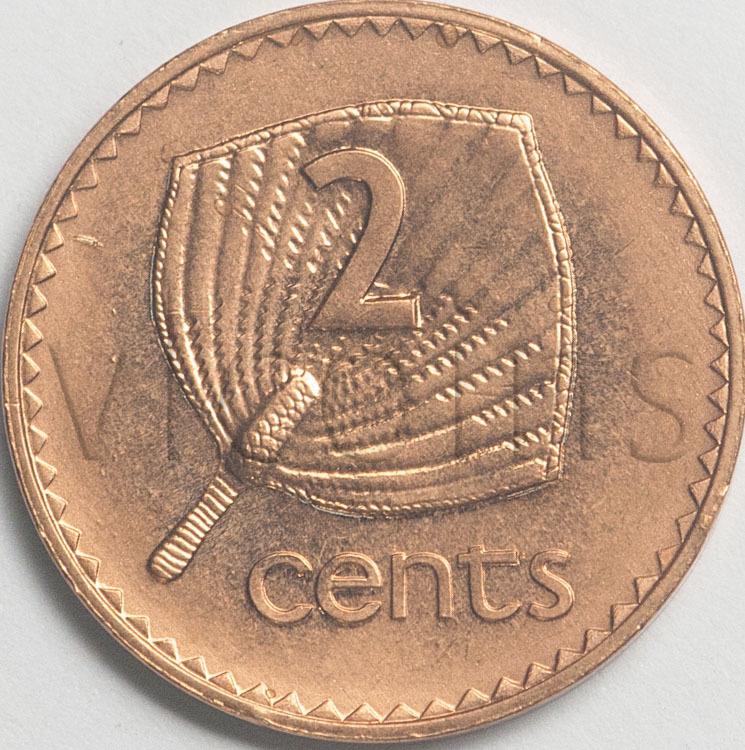 Фиджи 2 цента 1969 2008 Веерная пальма UNC 71521