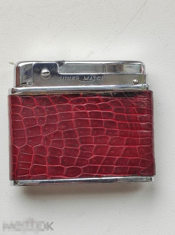 Зажигалка  газовая SILVER MATCH Patent Франция  редкая коллекционная Советская времён СССР винтажная