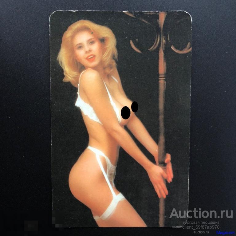 Календарь СССР календарик, обнаженная девушка, эротика, ню, Венгрия 1989 (mb-1560)