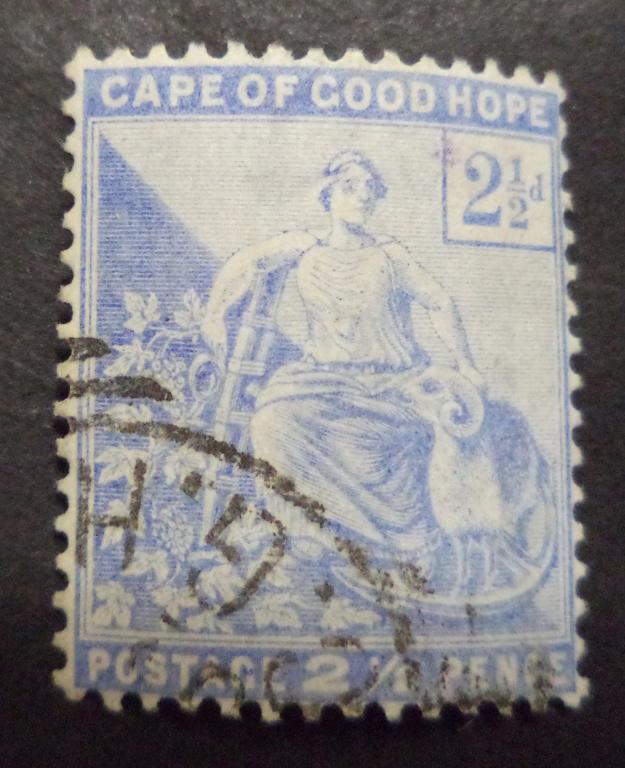 Мыс Доброй Надежды  1893 г.   Аллегория   2,5d.   гаш.   Би.8