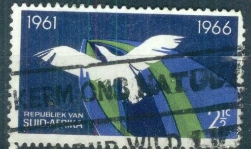 ЮАР 1966  Mi# 351  Летящий голубь гаш