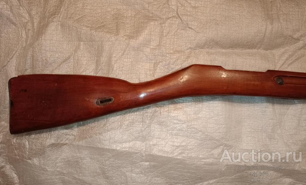 Ложе приклад винтовка мосина ВМ буковое под круглую коробку с накладкой