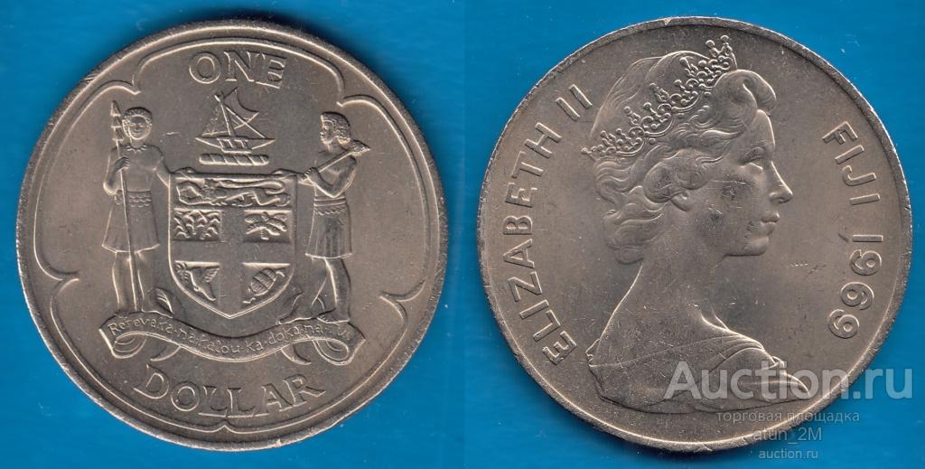 Фиджи. 1 доллар. 1969 год. UNC