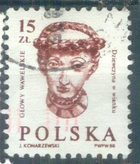 Польша 1988 Мi# 3168  голова женщины гаш