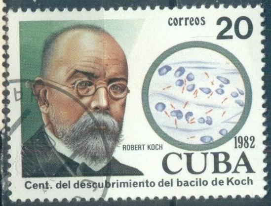 Куба 1982  Mi#  2674  Роберт Кох гаш