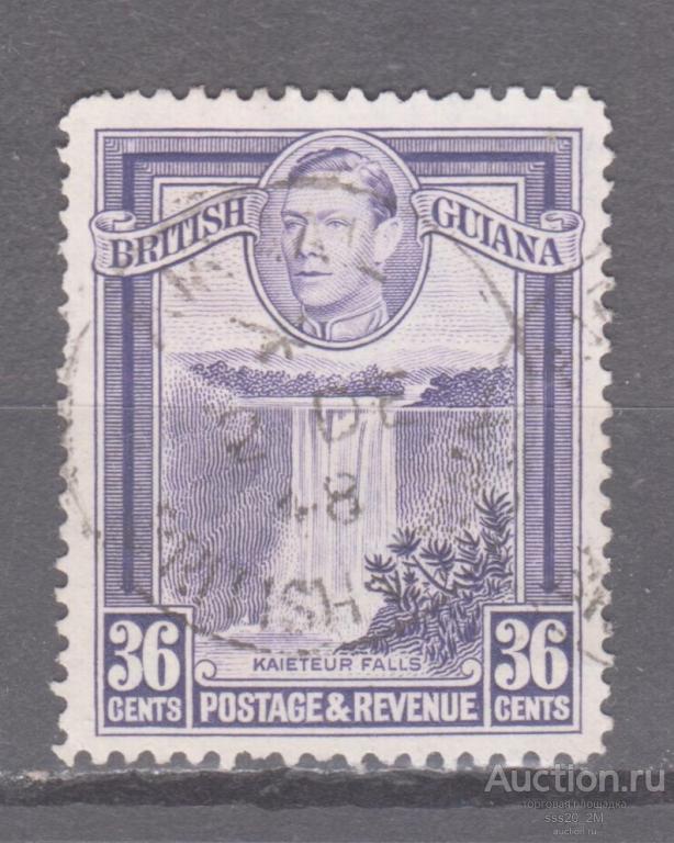 Британская Гвиана 1938 Георг VI водопад Кайетур Mi181А