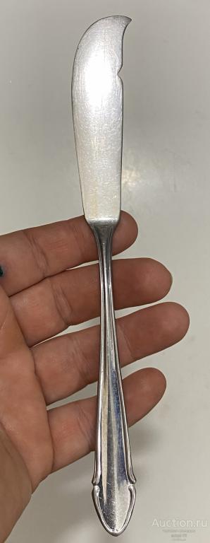 Маленькая редкая НОЖ-ЛОПАТКА для масла нержавейка человечки Германия