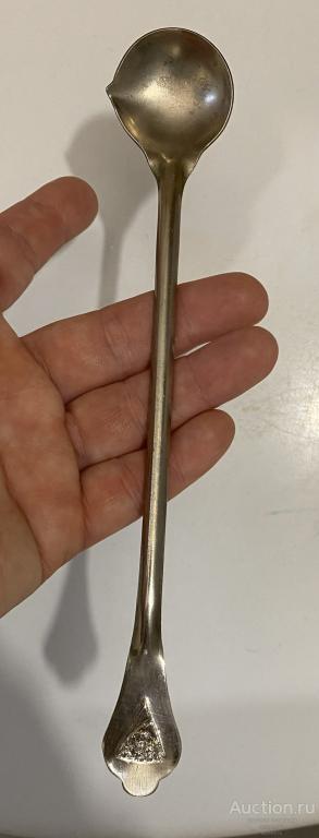 ЛОЖКА КОКТЕЙЛЬНАЯ с носиком мельхиор СССР