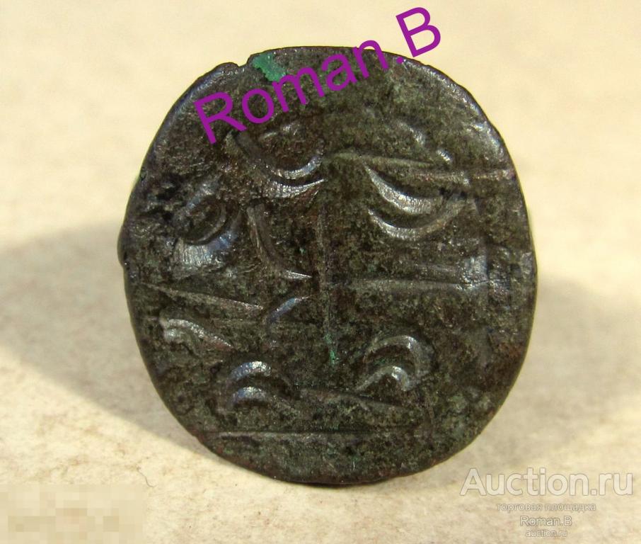 Антикварный ПЕРСТЕНЬ ПЕЧАТЬ Кольцо Бронза 15 - 16 Век Россия Печатка Археология Редкость!!!!