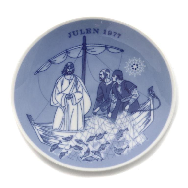 Рождественская фарфоровая тарелка 1977 года. Норвегия