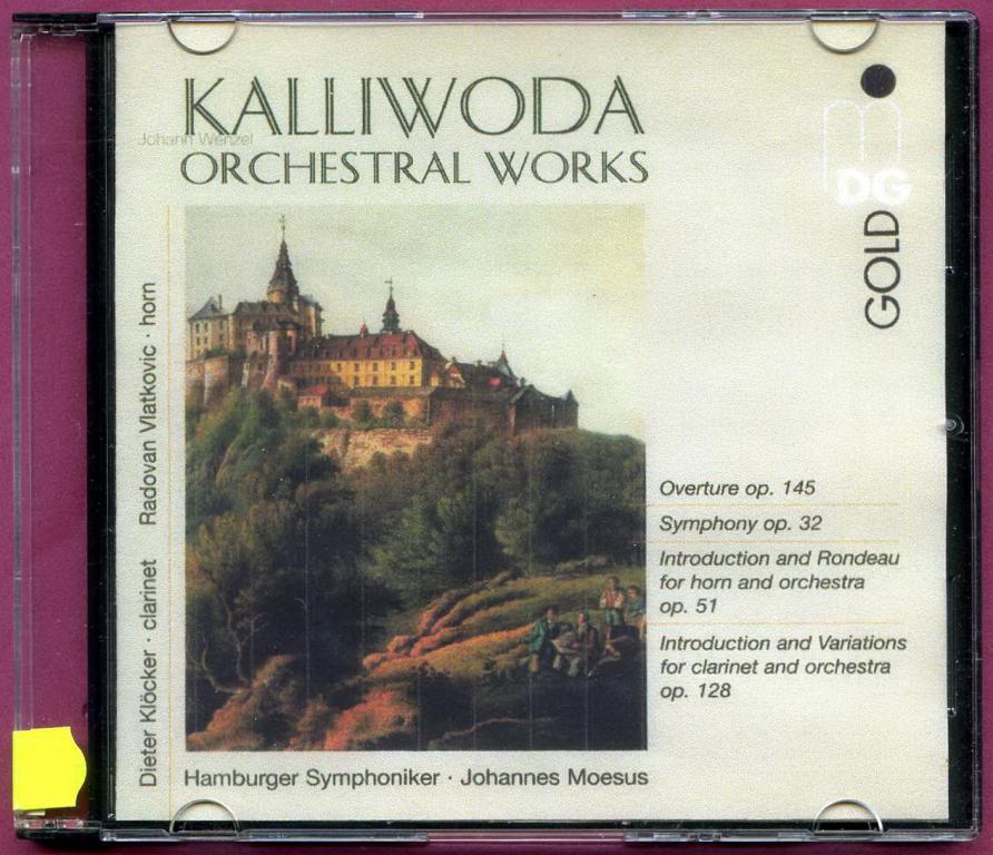 (1385) Ян Вацлав Каливода (Kalivoda) Симфония №3, увертюра, интродукции. Hand-Made CD