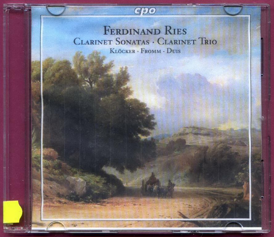 (1379) Фердинанд Рис (Ries). Сонаты и трио для кларнета. Hand-Made CD
