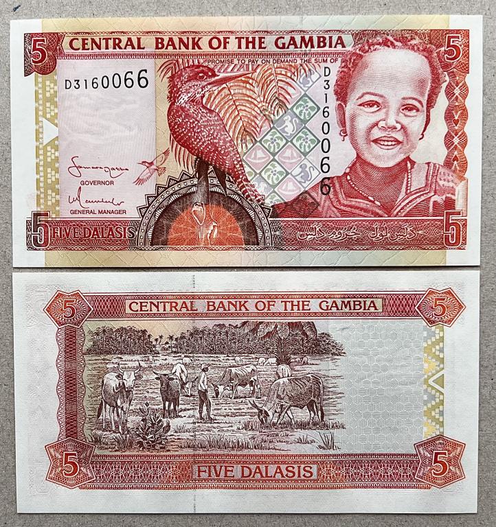 ГАМБИЯ 5 ДАЛАСИ 2001-2005 ГОД UNC