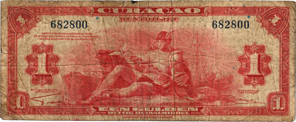 1 гульден 1942 Кюрасао, Нидерланды