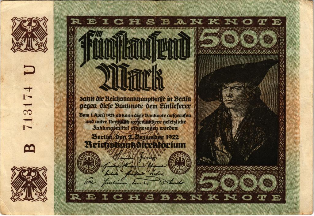 5000 марок 1922 Германия