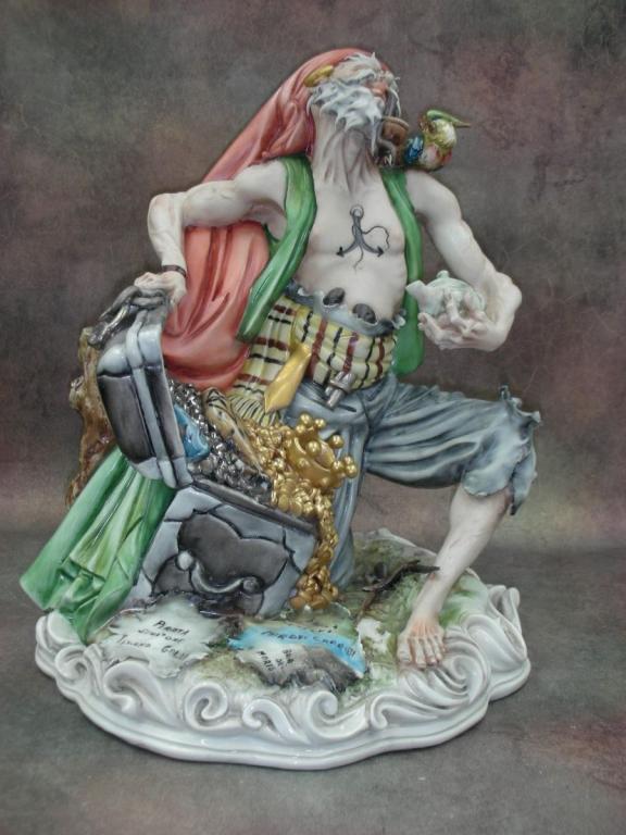 Статуэтка. Фарфор. Пират. Capodimonte. Италия