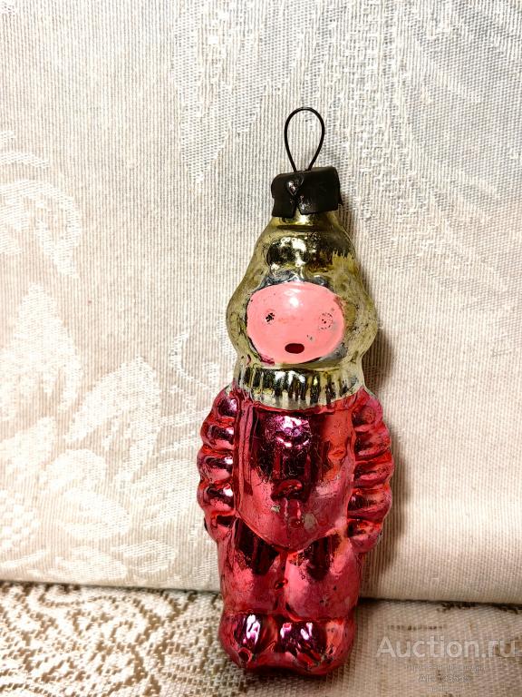 Елочная новогодняя игрушка стекло СССР космонавт водолаз 4