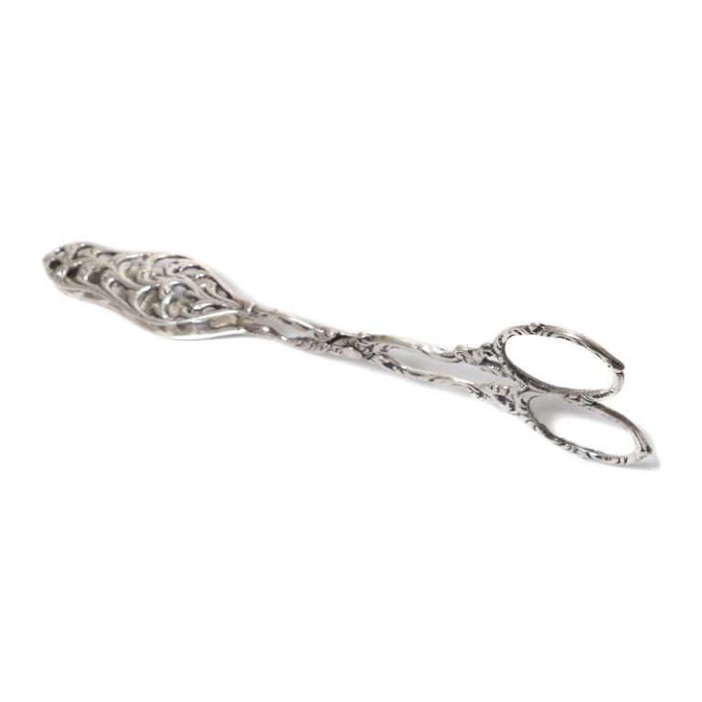 Серебряные кондитерские щипцы. Швеция, 1946 год.