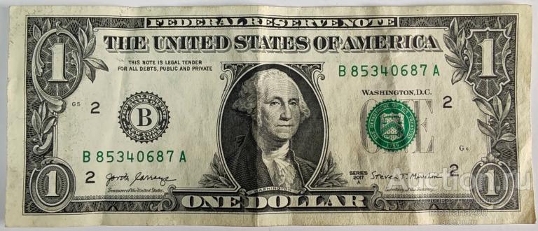 сша 1 доллар 2017 B