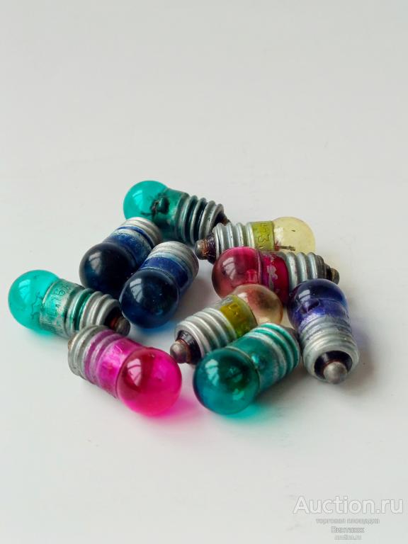 Лампочки для электрической гирлянды СССР 10 штук целые