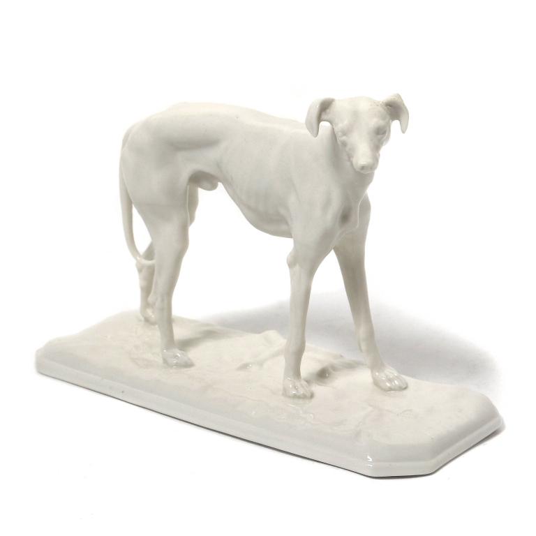 Фарфоровая фигура "Борзая​". Nymphenburg