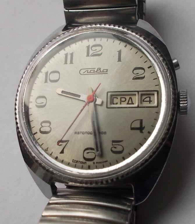 Часы Слава автоподзавод на ходу красота с браслетом 116783