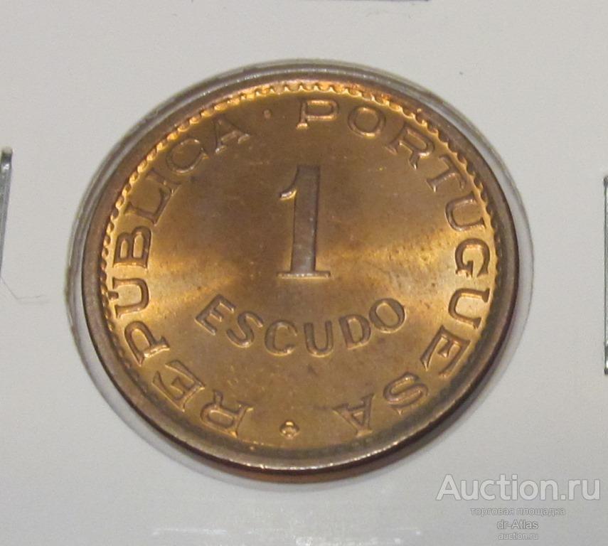 Мозамбик 1 эскудо 1973 UNC 9755