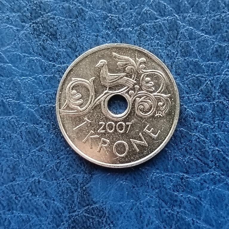 Норвегия 1 крона 2007 год  лот 4