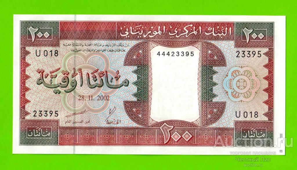Мавритания - 200 угий - 2002 - UNC!!!