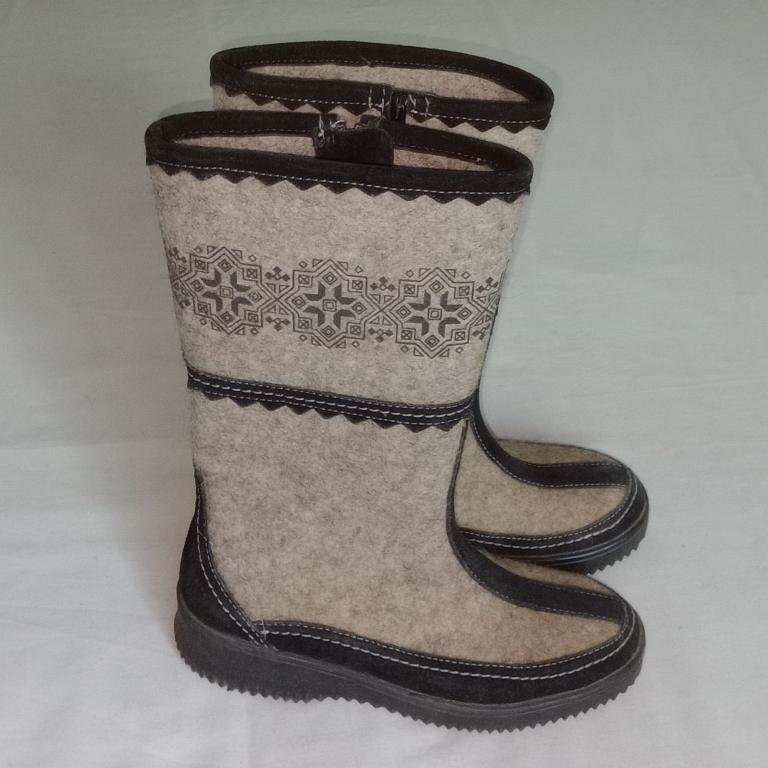 Сапоги войлочные 38 размер серые женские зимние зима обувь