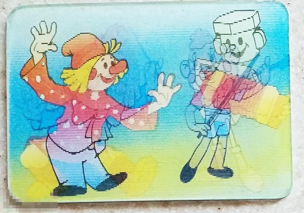 К148  Календарик Стерео Таблица умножения Петрушка Электроник Гармошка Ноты скрипка Карандаш