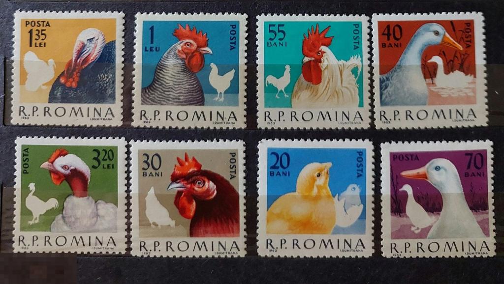 Румыния 1966г. Птицы MNH