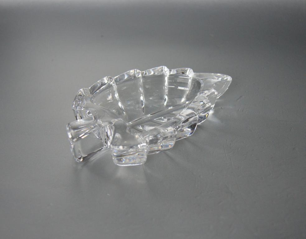 пепельница "Лист" стекло Чехословакия 1960-е