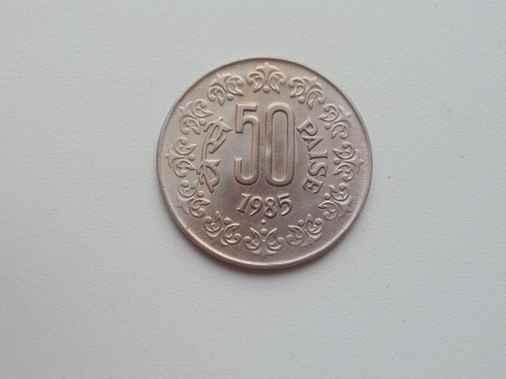 Индия 50 пайс 1985г