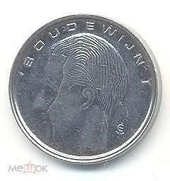 Монета Бельгии 1 франк 1990 года(на голландском )-любопытный брак!