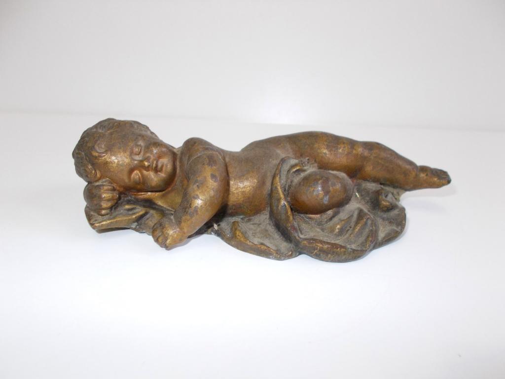 Старинная  фигурка.  Ребенок, Ангелочек.  Шпиатр