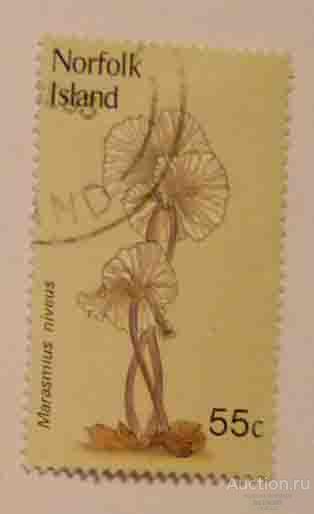 24.35 МАРКИ ОСТРОВ НОРФОЛК  Грибы  1 ШТ 1983 г