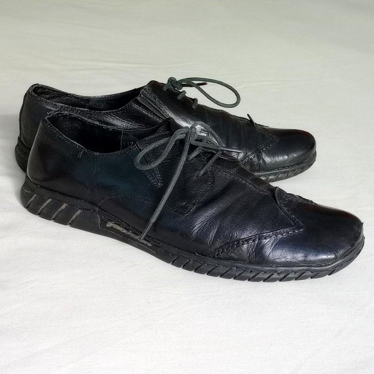 Туфли кожаные 41 размер Farman черные мужские натуральная кожа обувь