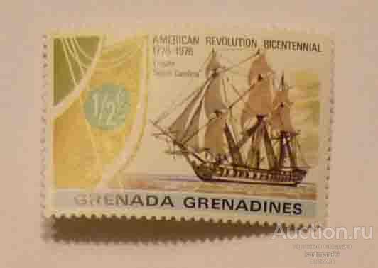 24.35 МАРКИ ГРЕНАДА ГРЕНАДИНЫ 200-летие Американской революции 1  ШТ 1976  Г