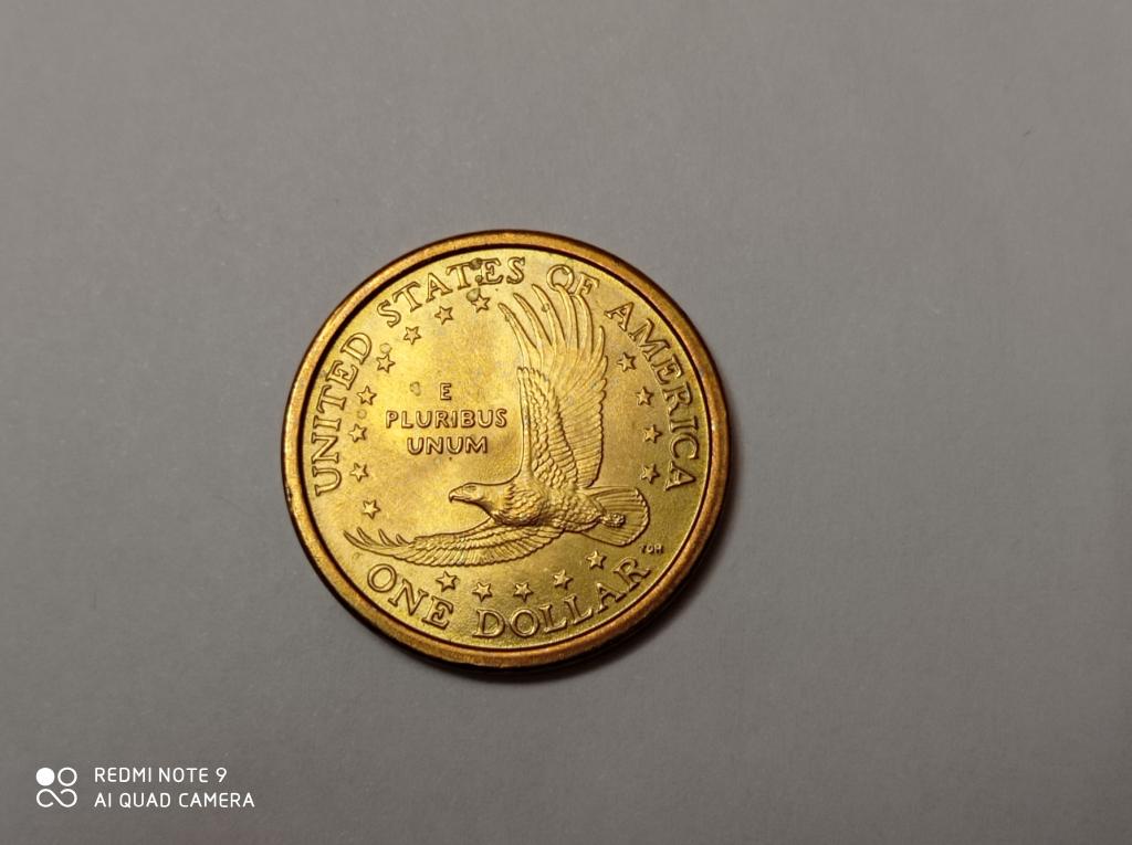 США 1 доллар 2000 год Сакагавея, Парящий орел. UNC