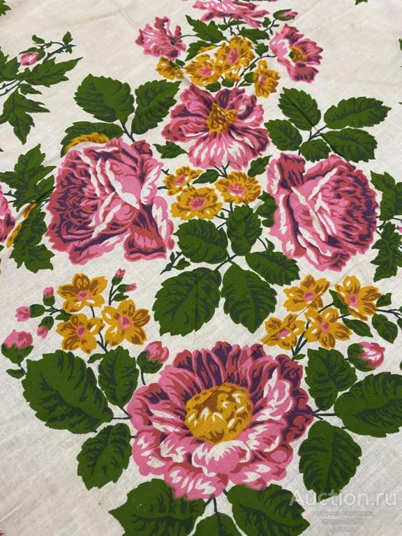 Женский платок СССР 1/4 часть большого платка под косынку