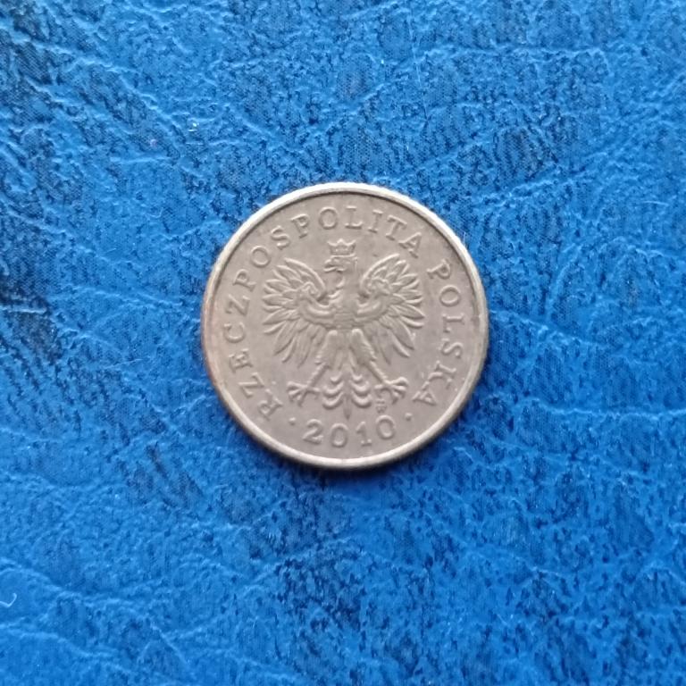 Польша 1 грош 2010 год  лот 1