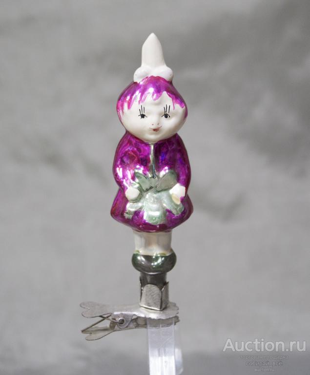 Елочная игрушка  Редиска, Чиполлино, стекло, прищепка (11)