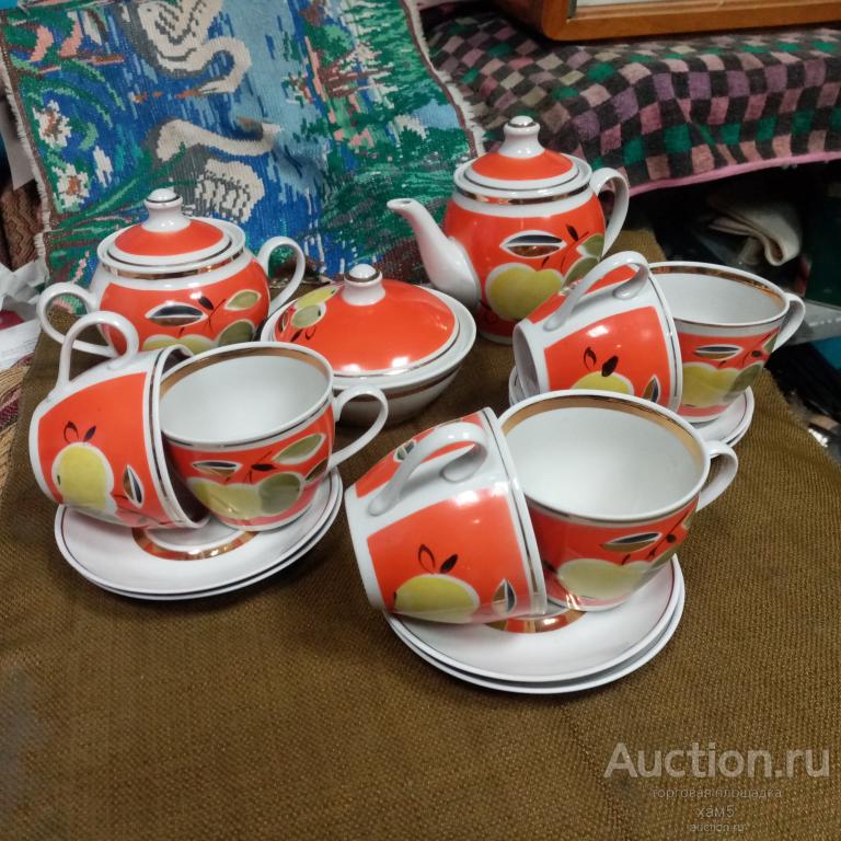 Чайный сервиз на 6 персон "Яблоко" Полонне №2