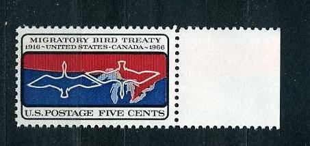 США. Конвенция между США и Великобританией о защите перелётных птиц. Серия. ПОЛЯ. 1966.**