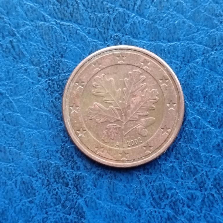 Германия 5 евро центов 2002 год А лот 36